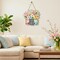 Smile Spring Wooden Wall Hanging – “Hello Spring” Mason Jar Floral Sign for Doors, Walls, Porch Décor & Seasonal Spring Gifts